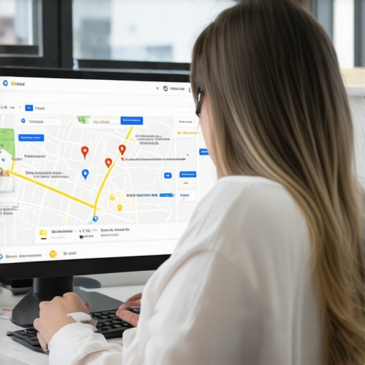 Business owner optimizing Google Maps profile in Norfolk