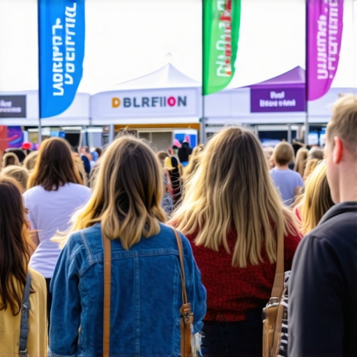 Community gathering in Norfolk supporting local businesses