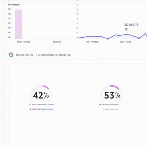 Screenshot of Google Search Console with performance metrics for local SEO.
