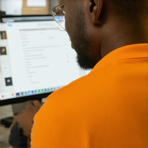 Norfolk business owner working on Google My Business optimization