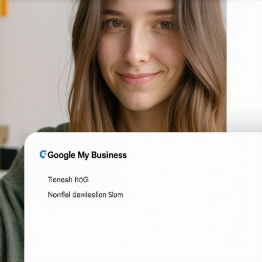 Business owner updating Google My Business listing in Norfolk