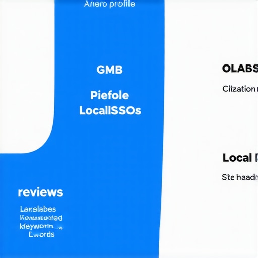 Infographic illustrating key steps to optimize local SEO for Norfolk businesses, including Google My Business, citations, reviews, and keywords.