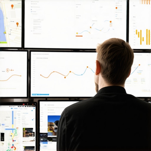 Person analyzing local SEO performance across Norfolk using digital tools