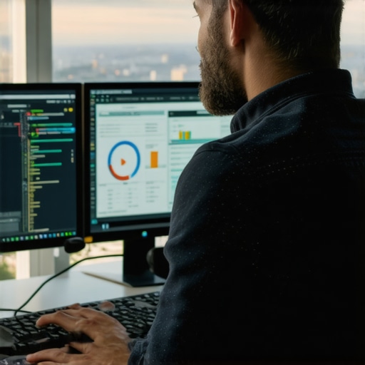 Marketing professional reviewing SEO analytics for Norfolk businesses