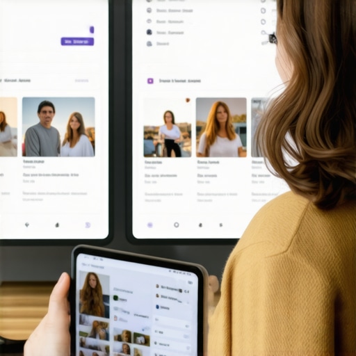 Optimizing GMB profile in Norfolk Business owner updating Norfolk GMB profile with images and reviews